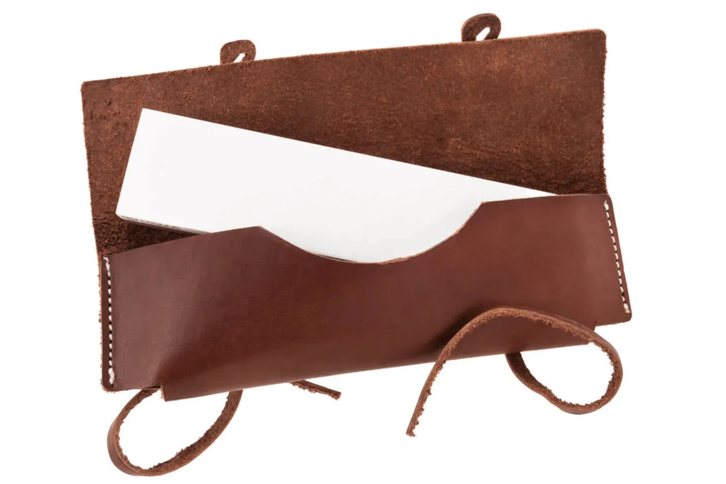 Pierre à aiguiser Helle H300311 double face grains 360/1000 taille L avec étui en cuir