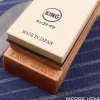 Pierre à aiguiser japonaise King Home Stone double face grains 1000/6000 avec support
