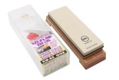 Pierre à aiguiser japonaise King Home Stone double face grains 1000/6000 avec support