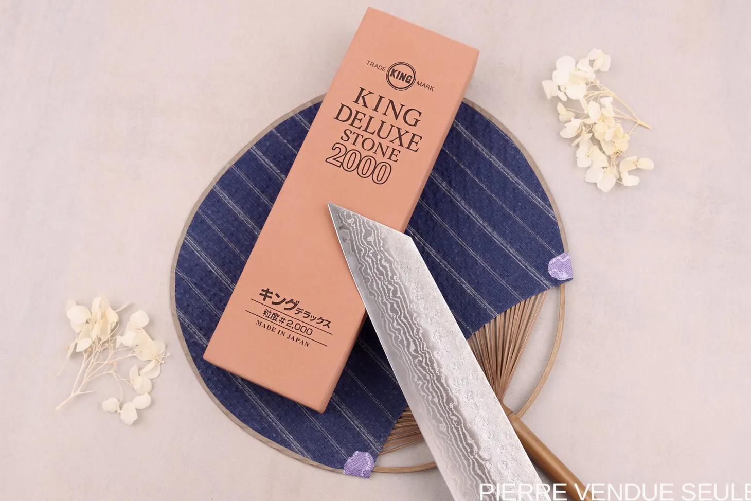 Pierre à aiguiser japonaise King Deluxe grains 2000 - Taille M