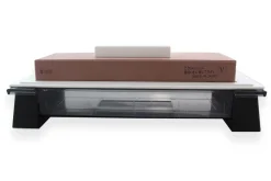 Pierre à aiguiser japonaise Suehiro Cerax céramique grains 800 sur socle