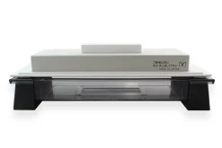 Pierre à aiguiser japonaise Suehiro Cerax céramique grains 320 sur socle