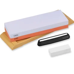 Pierre à aiguiser japonaise Yaxell grains 240/1000 + 3 accessoires
