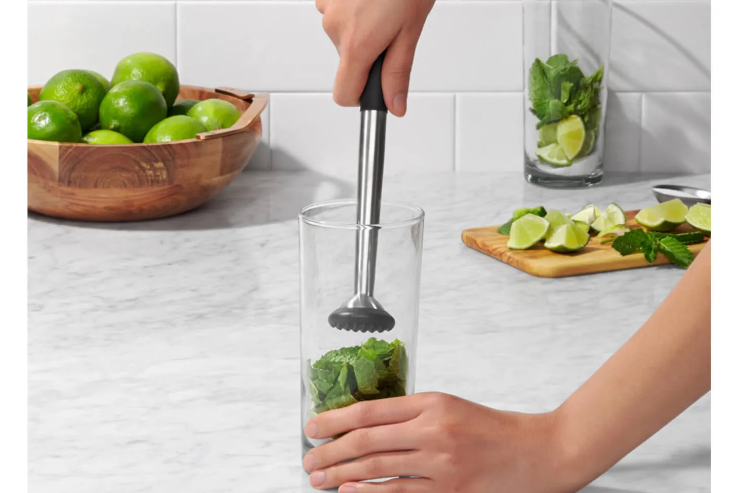 Pilon à cocktail Oxo 24cm en acier inoxydable