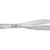 Pince à arêtes coudée Triangle acier inox 20cm