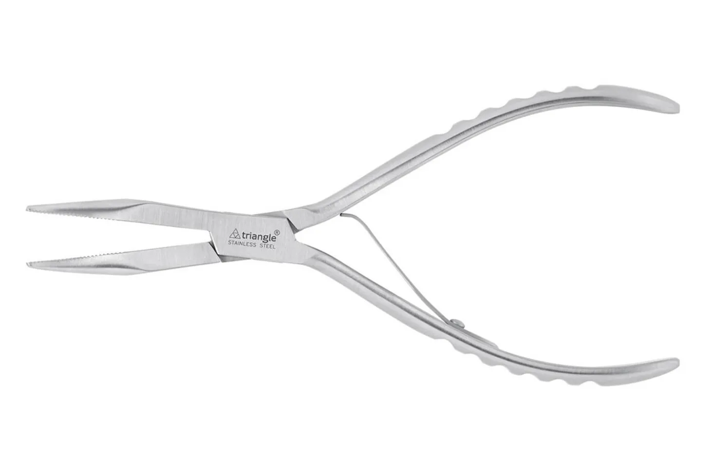 Pince à arêtes coudée Triangle acier inox 20cm