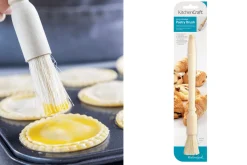 Pinceau pour pâtisserie KitchenCraft à poils naturels en bois de hêtre 25cm