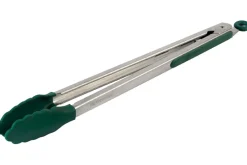 Pince à barbecue Big Green Egg en acier inoxydable et embouts en silicone 40cm