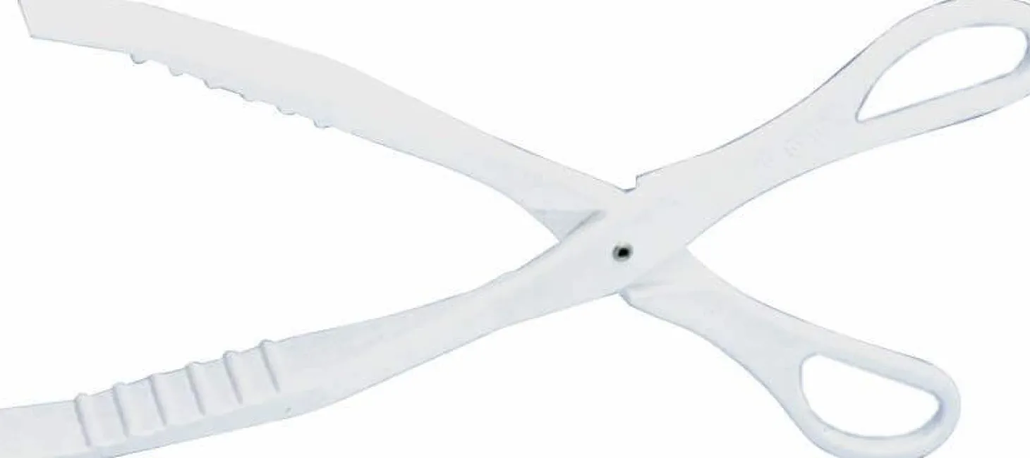 Pince à servir ergonomique multi-usages 29cm en polymère blanc