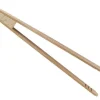 Pince à toasts ergonomique en hêtre 18cm nervurée