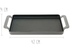 Plancha grill en fonte - 42x24cm