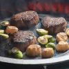 Plancha ronde réversible en fonte pour Big Green Egg Small, MiniMax, et Medium 26cm