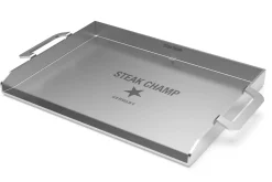 Plancha Steak Champ en acier inoxydable 38x28cm