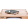 Planche Boos Blocks Prep Masters bois d'érable + plateau acier 46x46x6cm