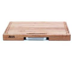Planche Boos Blocks Prep Masters bois d'érable + plateau acier 61 x 46 x 6cm