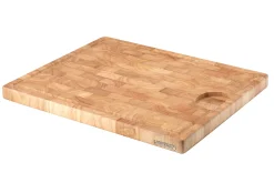 Planche à découper Continenta bois d'hévéa effet mosaique avec rigole