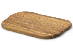 Planche à découper Continenta en bois d'olivier 29x18x1,6cm