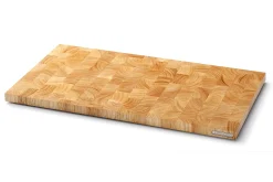 Planche à découper Continenta en bois d'hévéa 54x29x2,7cm