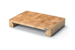Planche à découper Continenta en bois 39x27x6cm + bac inox