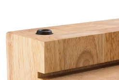Planche à découper Continenta en bois 39x27x6cm + bac inox