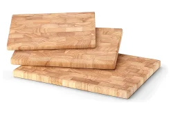 Planche à découper Continenta en bois d'hévéa mosaïque