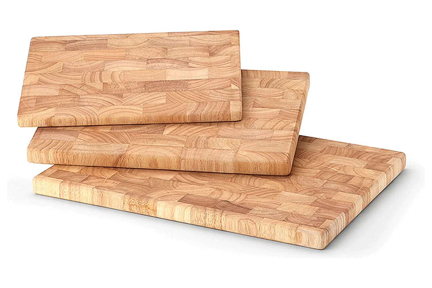 Planche à découper Continenta en bois d'hévéa mosaïque