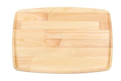 Planche à découper faite main Legnoart Dorsoduro en frêne naturel avec surface inclinée