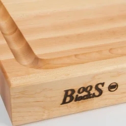 Planche à découper épaisse Boos Blocks ProChef bois d'érable avec rigole 51x38x6cm