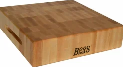 Planche à découper épaisse réversible Boos Blocks bois d'érable 31x31x7.5cm