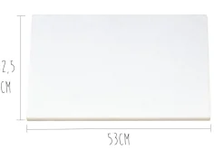 Planche à découper polyéthylène blanc HD500 avec pieds 53x32,5cm