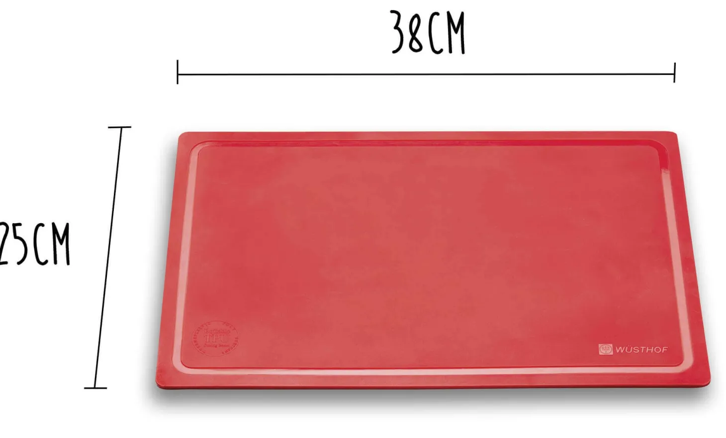 Planche à découper souple Wüsthof rouge 38x25cm