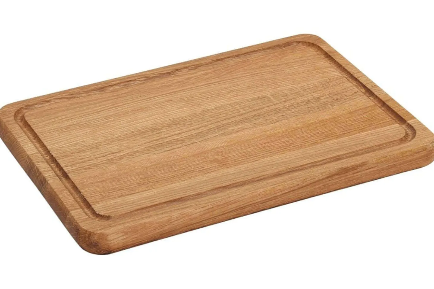 Planche à découper Wood4Food avec rigole 35x25cm - Bois de chêne