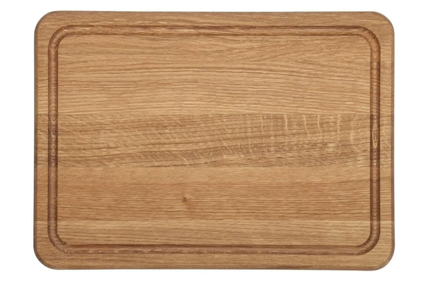 Planche à découper Wood4Food avec rigole 35x25cm - Bois de chêne