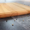 Planche à découper Wusaki en bois de hêtre certifié FSC avec rigole - 40 x 30 x 1,9 cm
