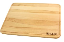 Planche à découper Wusaki en bois de hêtre certifié FSC avec rigole - 40 x 30 x 1,9 cm