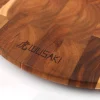 Planche à découper Wusaki ronde en acacia 42,5 x 32 x 1,8cm