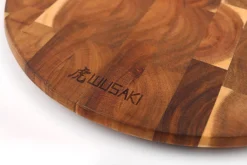 Planche à découper Wusaki ronde en acacia 42,5 x 32 x 1,8cm