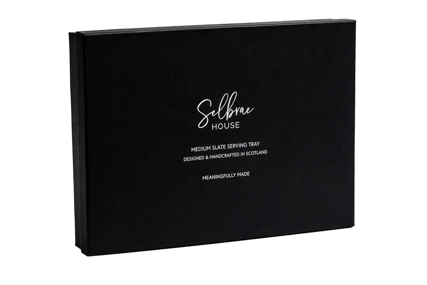 Planche de service en ardoise Selbrae House avec poignées 35x25cm - Motif cerf