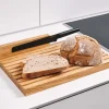 Planche à pain artisanale en bois de chêne Clap Design multifonction 44x28x2,8cm