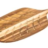 Planche à pain Teak Haus Canoe Collection en Teck écologique 48x9cm