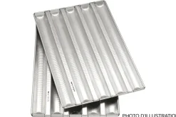 Plaque à baguette Matfer en aluminium gaufré pour 8 ficelles 60x43cm