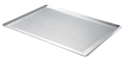 Plaque de cuisson De Buyer aluminium micro perforé 40x30cm - Bords pincés