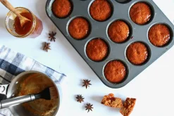 Plaque 12 muffins De Buyer en acier anti-adhésif