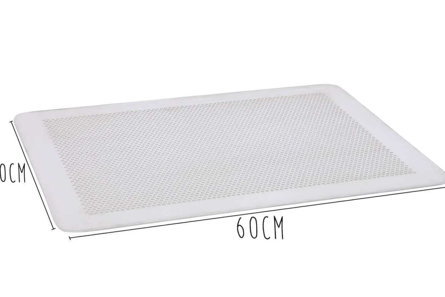 Plaque perforée en aluminium De Buyer sans rebord 1,5mm d'épaisseur