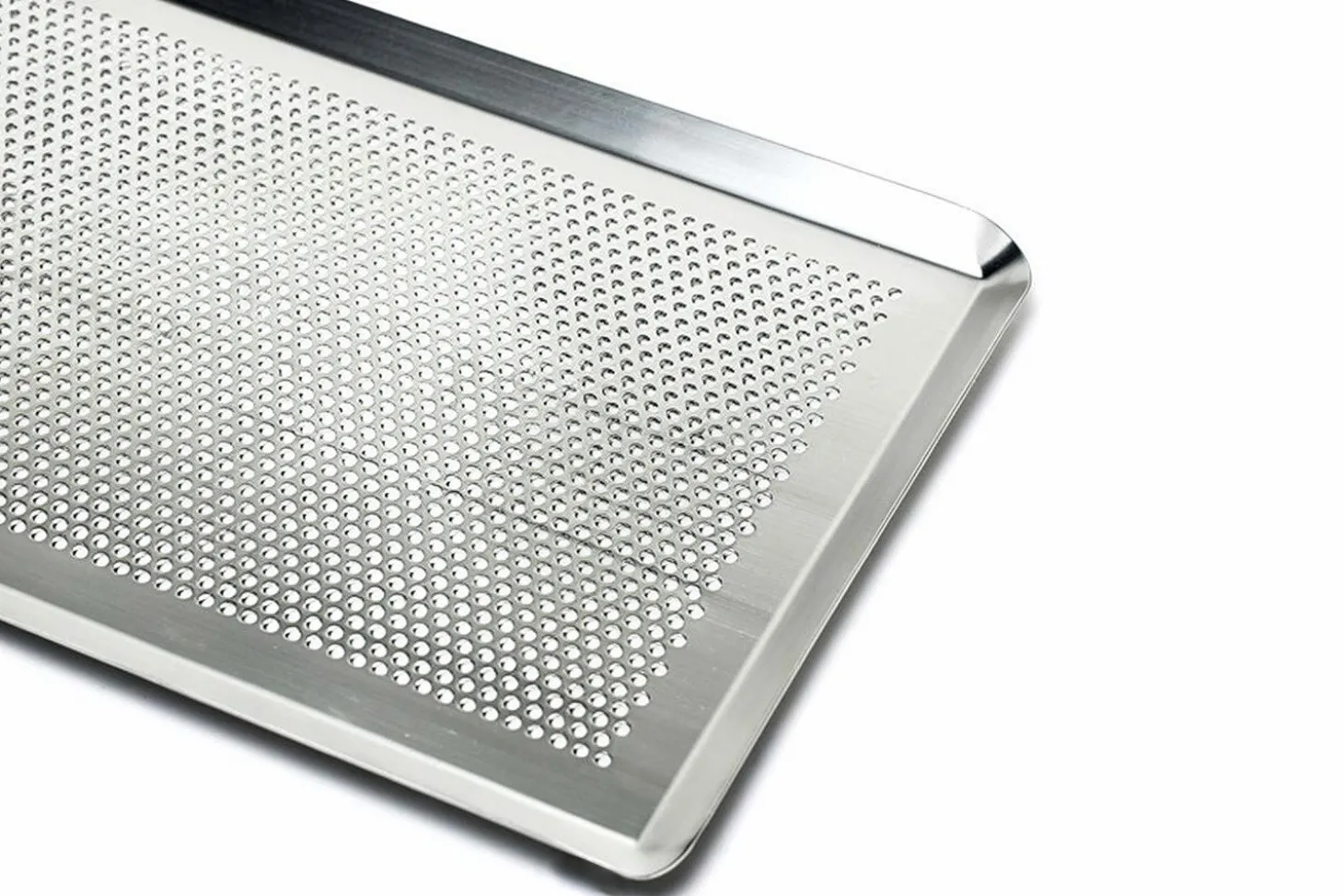Plaque pâtissière perforée en aluminium Patisdécor avec rebords 40x30cm