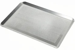 Plaque pâtissière perforée en aluminium Patisdécor avec rebords 40x30cm