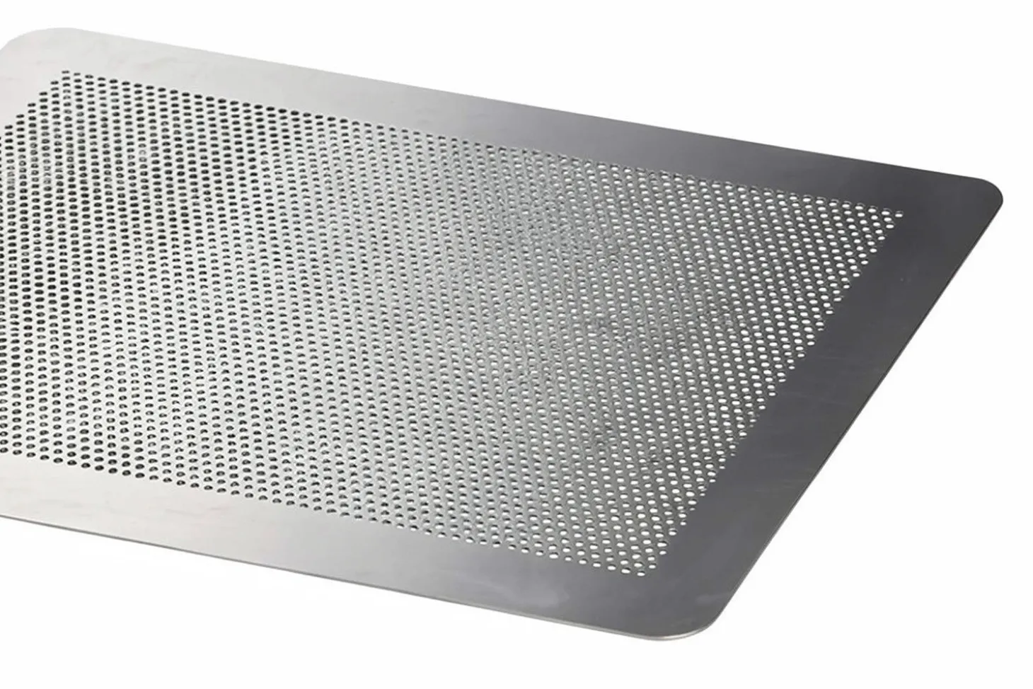 Plaque pâtissière perforée en aluminium Patisdécor sans rebords 40x30cm