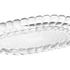 Plat de service transparent Guzzini Tiffany en acrylique 45x31x4,5cm
