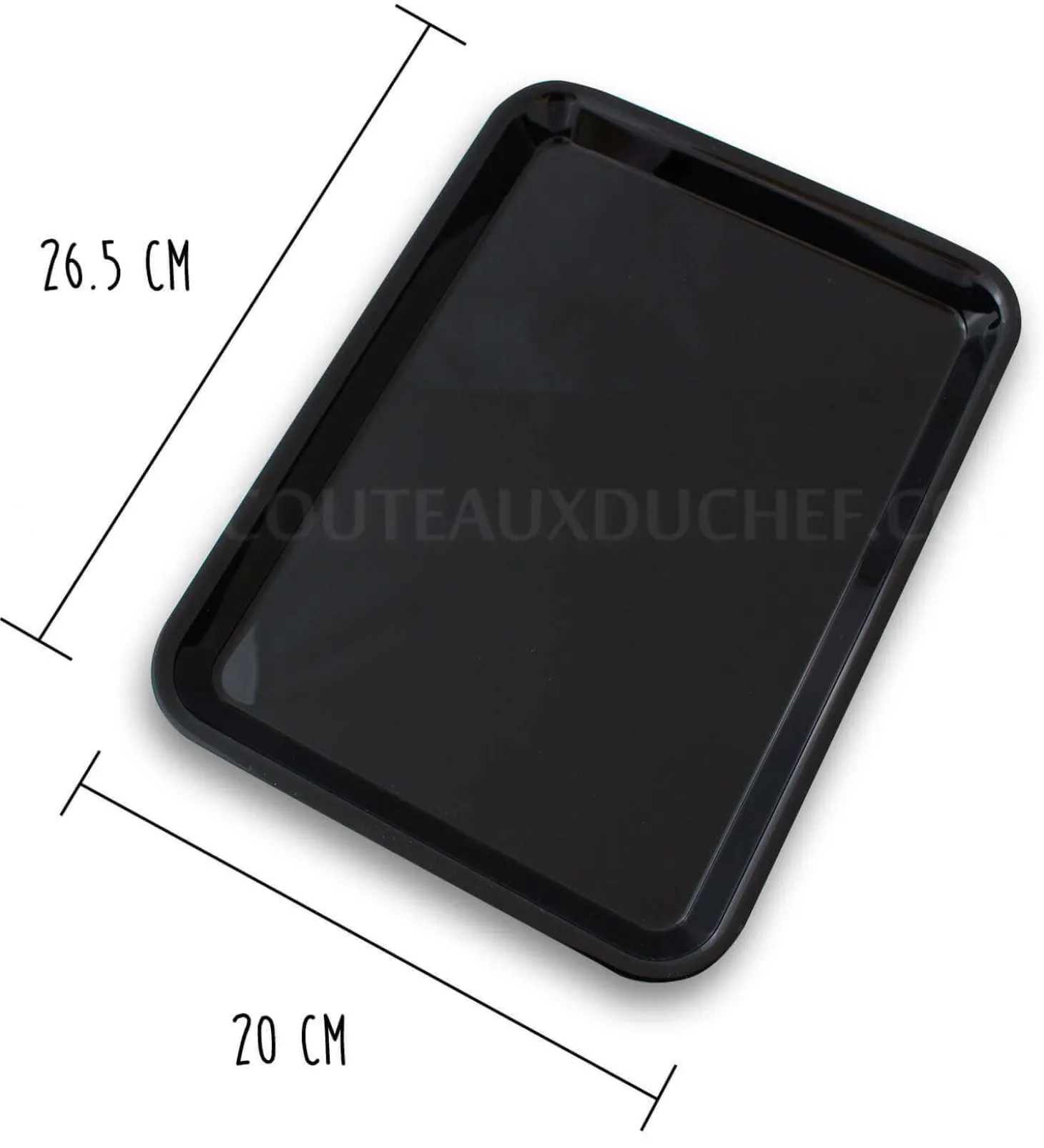 Plateau de présentation professionnel en Altuglas® noir - 20x26.5cm 1/5