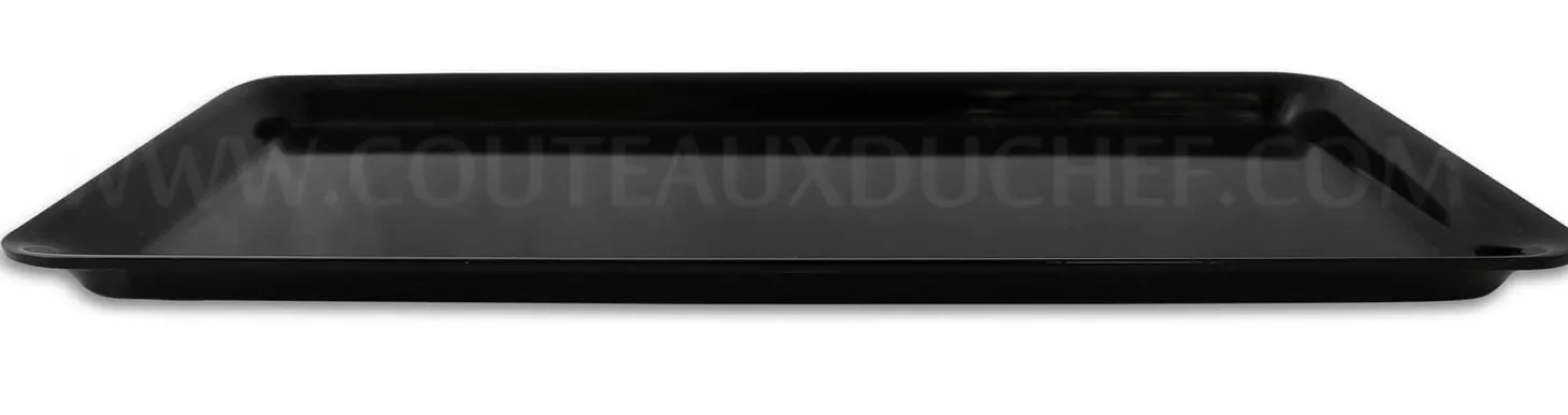 Plateau de présentation professionnel en Altuglas® noir - 58x21cm